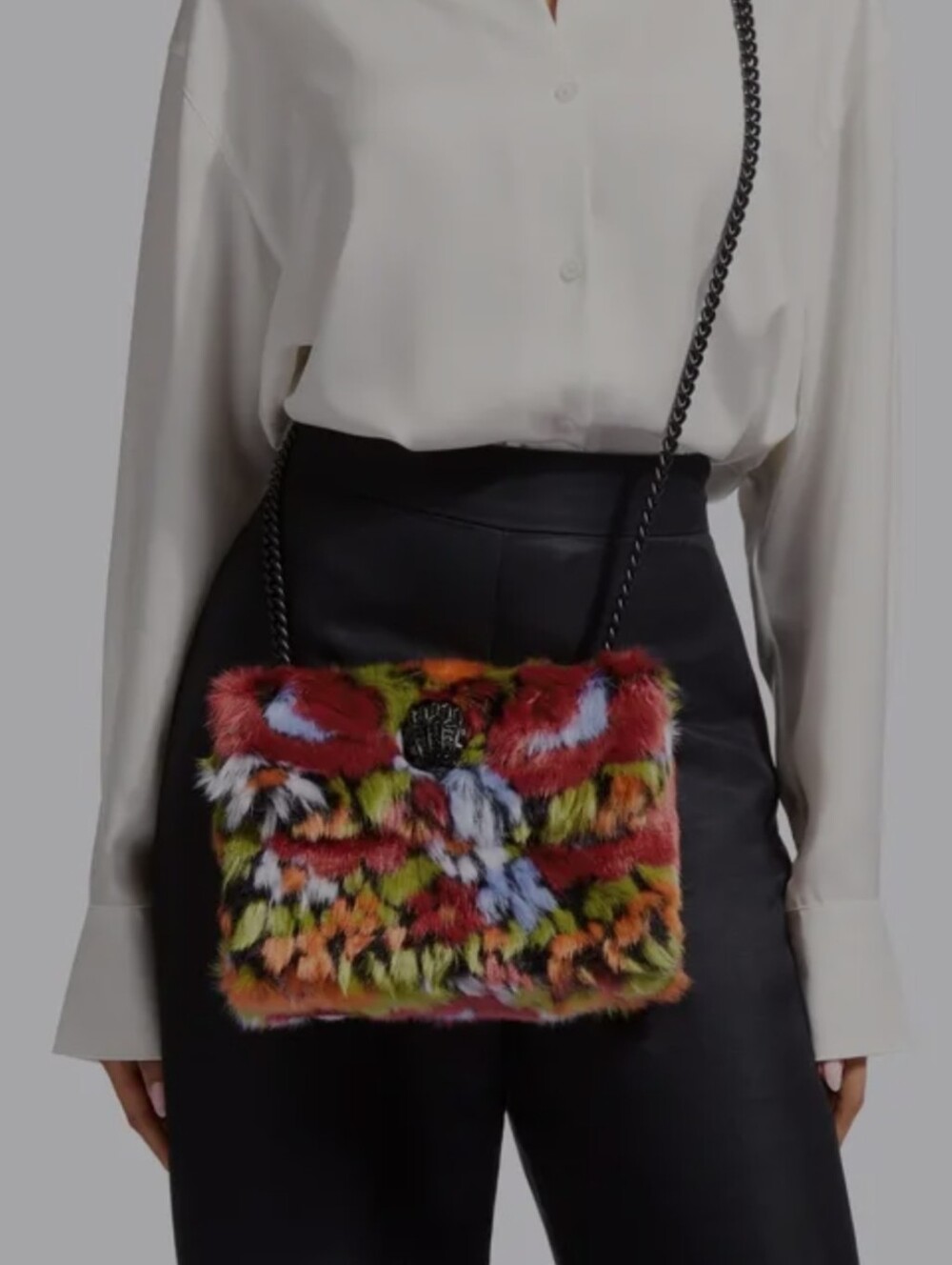 Kurt Geiger Multicolor Faux Fur Bag - Picture 16 of 16
